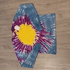 Ivory Ella Tie-Dye Long Sleeve Shirt Size XXS